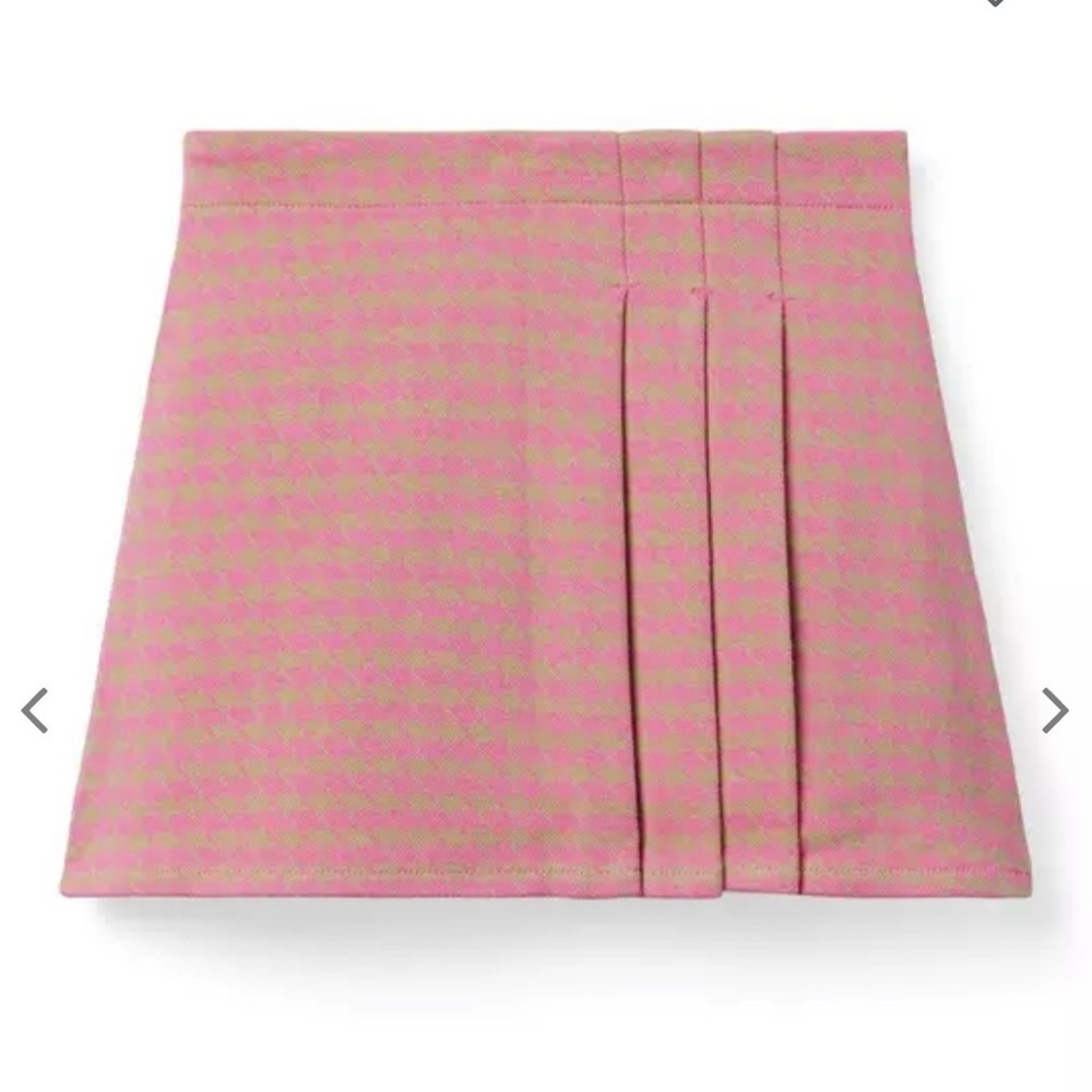 Janie and Jack Pink Patterned Mini Skirt